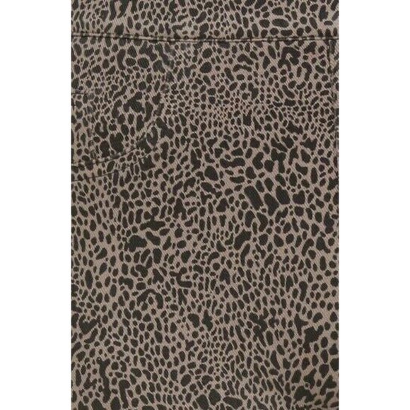 Spanx Jean-ish Ankle Leggings Desert Dot Taupe Animal Print Jeggings Skinny Jean - Picture 8 of 14